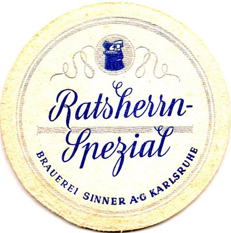karlsruhe ka-bw sinner rund 2a (215-ratsherren spezial-blaugrau) 
